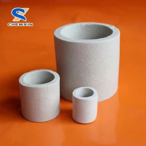 16 25 38 50 76mm Cylch Raschig Ceramig gydag Arwynebedd Tra Effeithiol ar gyfer Tŵr Amsugno